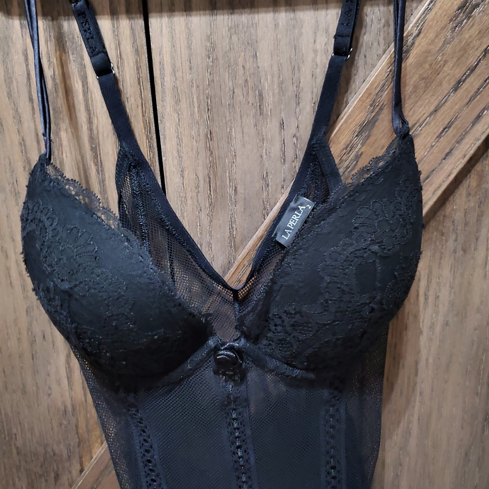 La Perla Black Lace Bodysuit - Picture 3 of 4